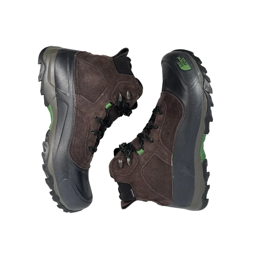 The North Face Snowfuse Winter Boots Mens 12.5 Brown Suede Waterproof Insulated